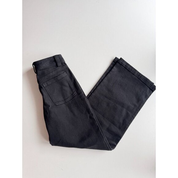 NWOT Aritzia SUNDAY BEST Carrousel GD Black Cotton Canvas Wide Leg Pants, Size 0 - Picture 1 of 15